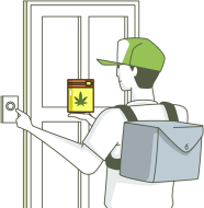 marijuana delivered to doorstep